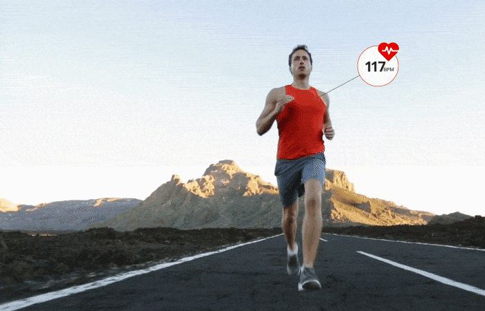 A man running